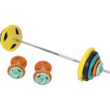 Činkový set 100 kg s gripper kotouči a hvězdicovým uzávěrem