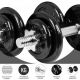 Gorilla Sports Jednoruční litinový set + kufřík, 20 kg