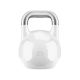 Gorilla Sports Soutěžní kettlebell, bílý, 40 kg