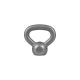 Gorilla Sports Kettlebell činka, litina, šedá 2 kg