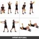 Gorilla Sports kettlebell činka, pogumovaný povrch, 22 kg