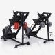 2v1 leg press a hack squat stroj s nosností 400 kg