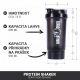 Gorilla Sports Shaker s přihrádkou, 500 ml, černý