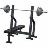 Bench press lavice s olympijskou osou a kotouči 130 kg