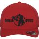 Gorilla Sports Sportovní kšiltovka, červená/černá, S/M