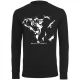 Gorilla Sports Sportovní tričko, černé/bílé, M