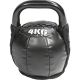 Gorilla Sports Kettlebell 4 kg, kožený, černý