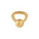 Gorilla Sports Kettlebell zlatý, litina, 4 kg