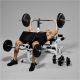 Gorilla Sports Multifunkční posilovací věž, 100 kg, bílá