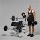 Gorilla Sports Multifunkční posilovací věž, 100 kg, bílá