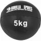 Gorilla Sports Sada kožených medicinbalů, 15 kg, černý