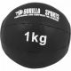 Gorilla Sports Sada kožených medicinbalů, 15 kg, černý