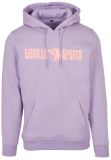 Gorilla Sports Mikina s kapucí, fialová/korálová 2XL