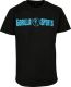 Gorilla Sports Sportovní tričko, černo/neonově tyrkysová 3XL