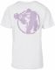 Gorilla Sports Sportovní tričko s potiskem, bílo/fialová, M