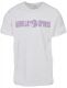 Gorilla Sports Sportovní tričko s potiskem, bílo/fialová, XL