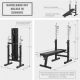 Gorilla Sports Set skládací lavice, činky 100 kg, podložky