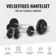 Gorilla Sports Set skládací lavice, činky 100 kg, podložky