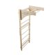 Dřevěné žebřiny s hrazdou 220 cm, nosnost 170 kg